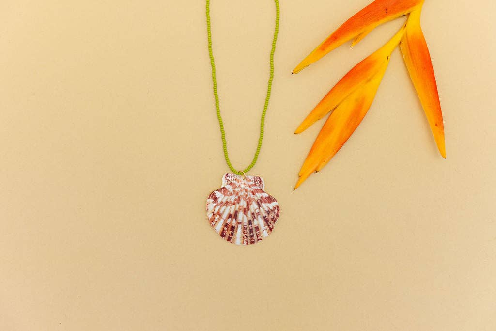 Rincon Natural Shell Pendant Necklace - obligato
