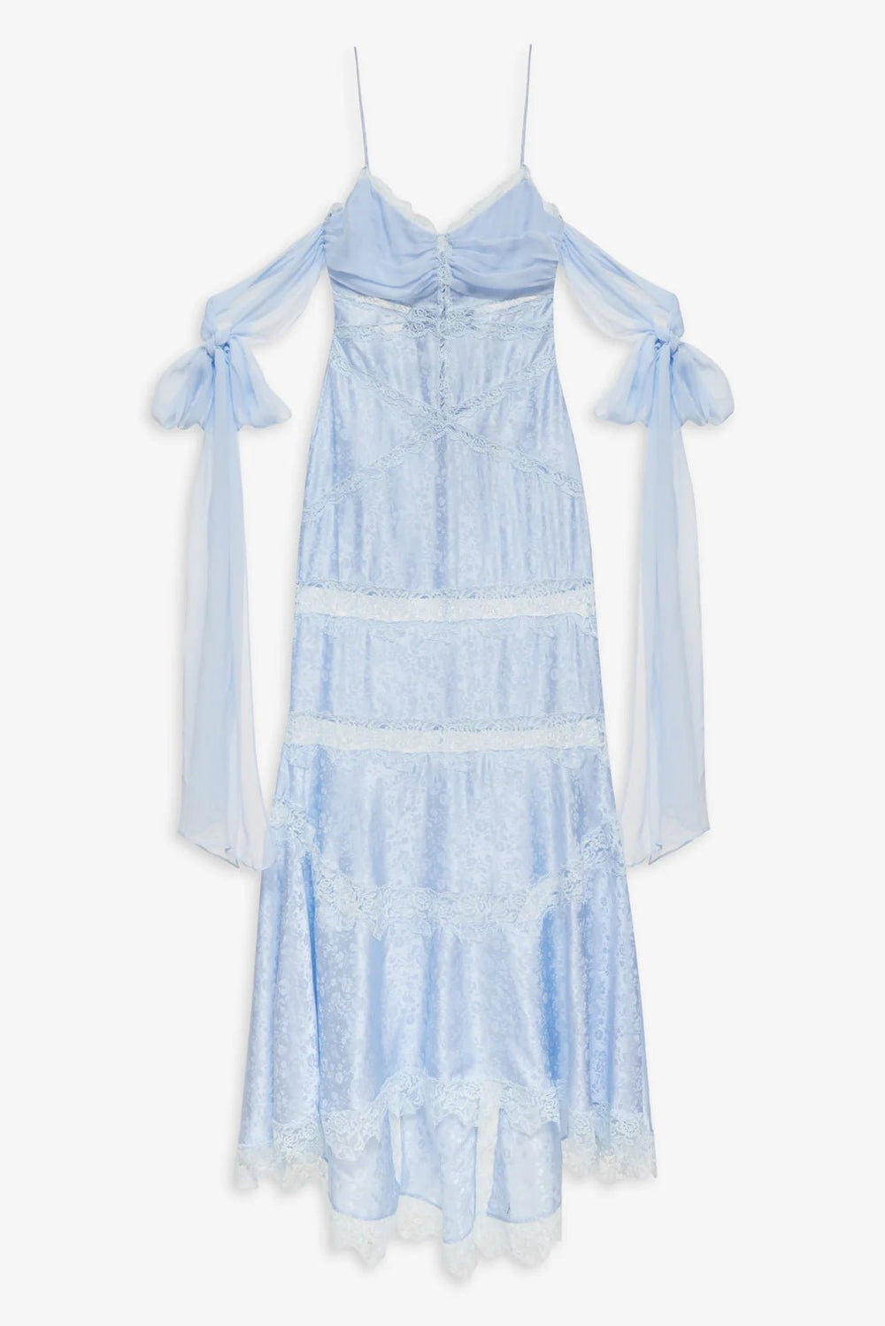 Rita Lace Gown in Blue - obligato