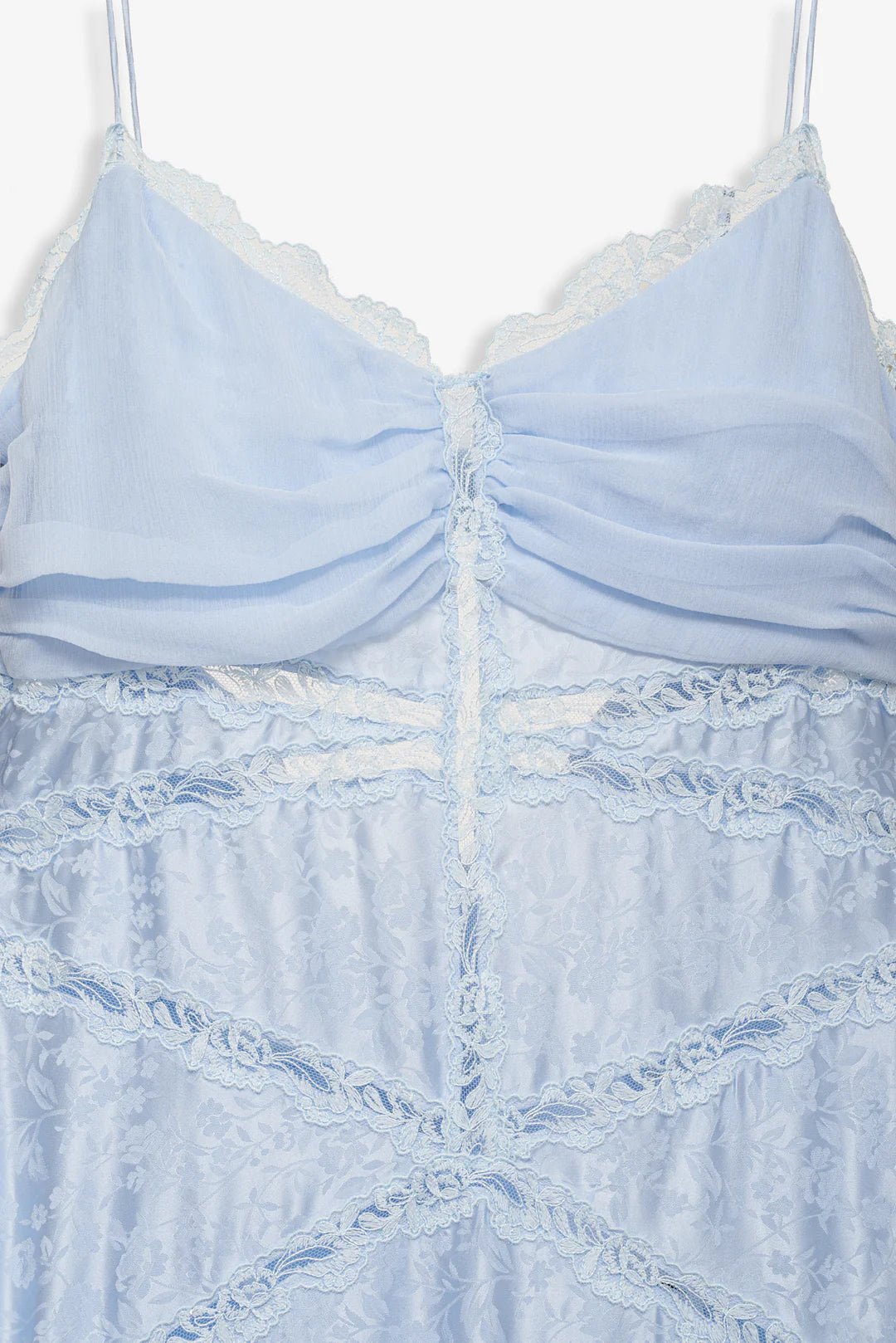Rita Lace Gown in Blue - obligato