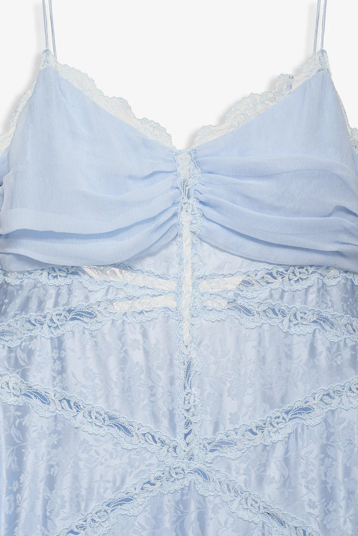 Rita Lace Gown in Blue - obligato