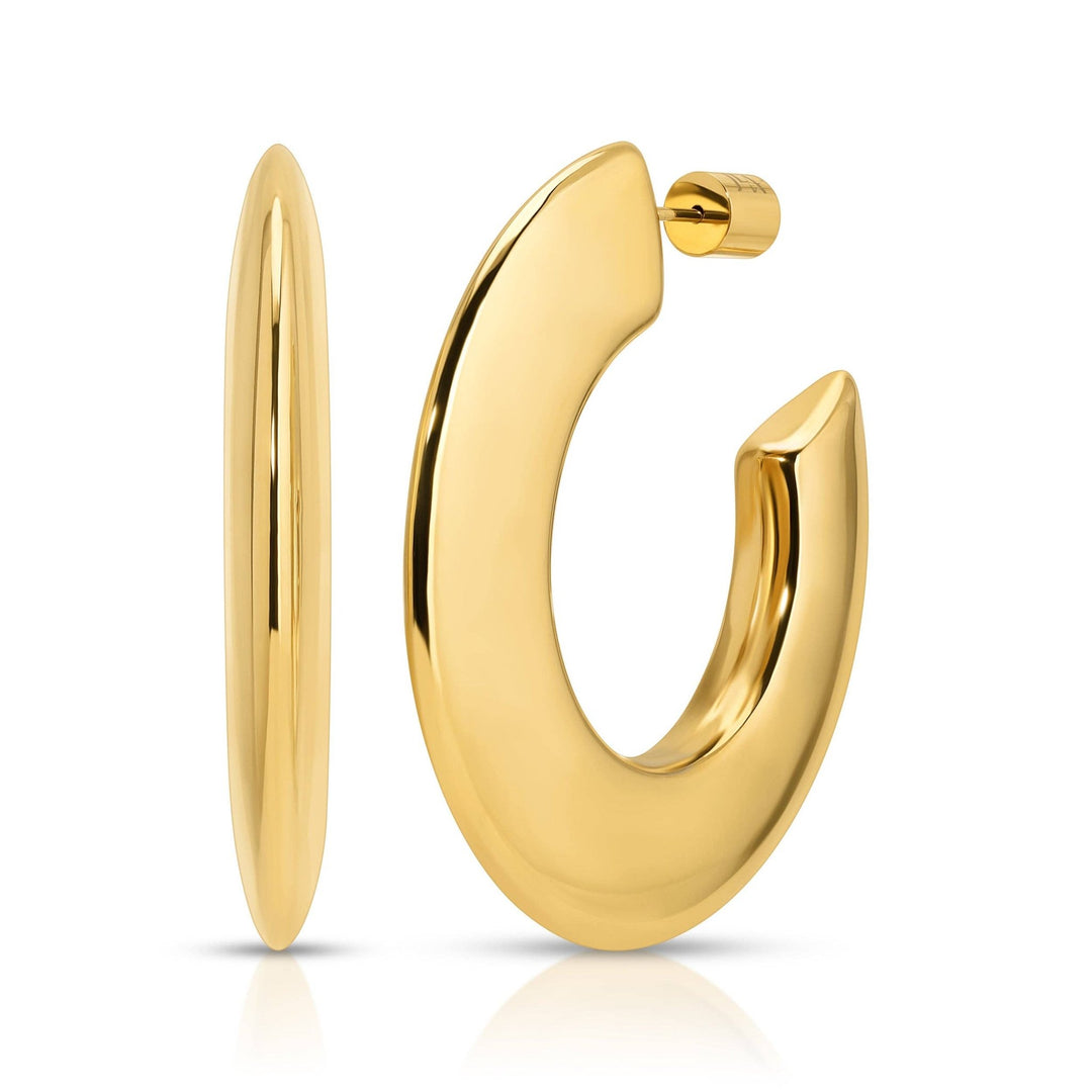 Rosalia Gold Hoop Earrings - obligato