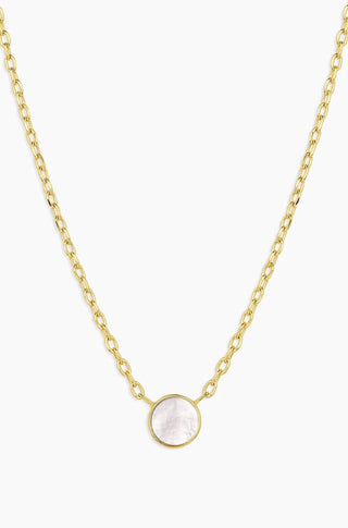 Rose Marble Coin Necklace - obligato