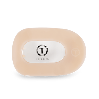 Round Flat Hair Clip | Large | Almond Beige - obligato