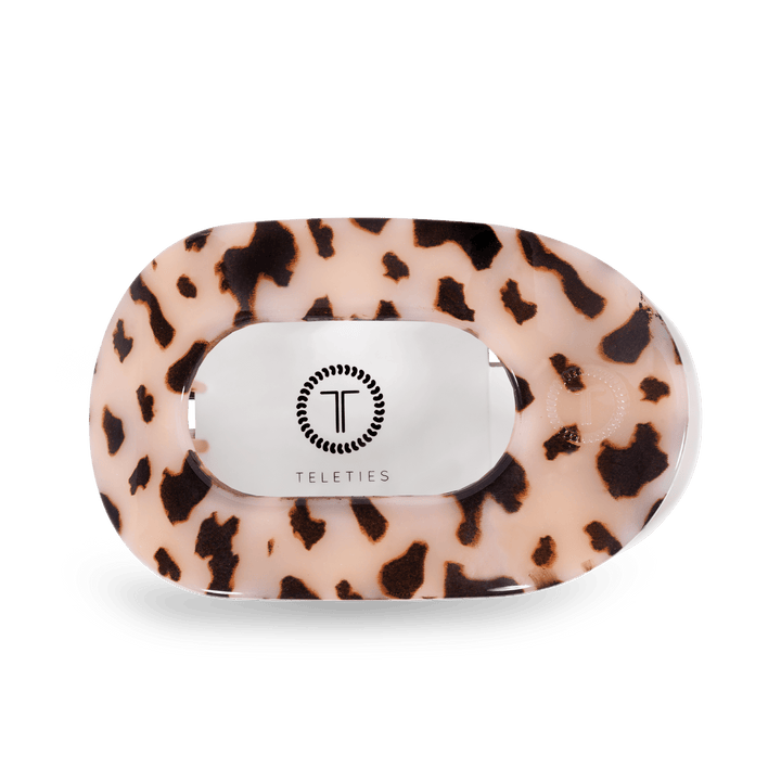 Round Flat Hair Clip | Large | Blonde Tortoise - obligato