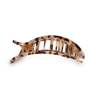 Round Flat Hair Clip | Large | Blonde Tortoise - obligato