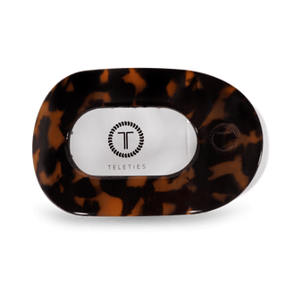 Round Flat Hair Clip | Large | Tortoise - obligato