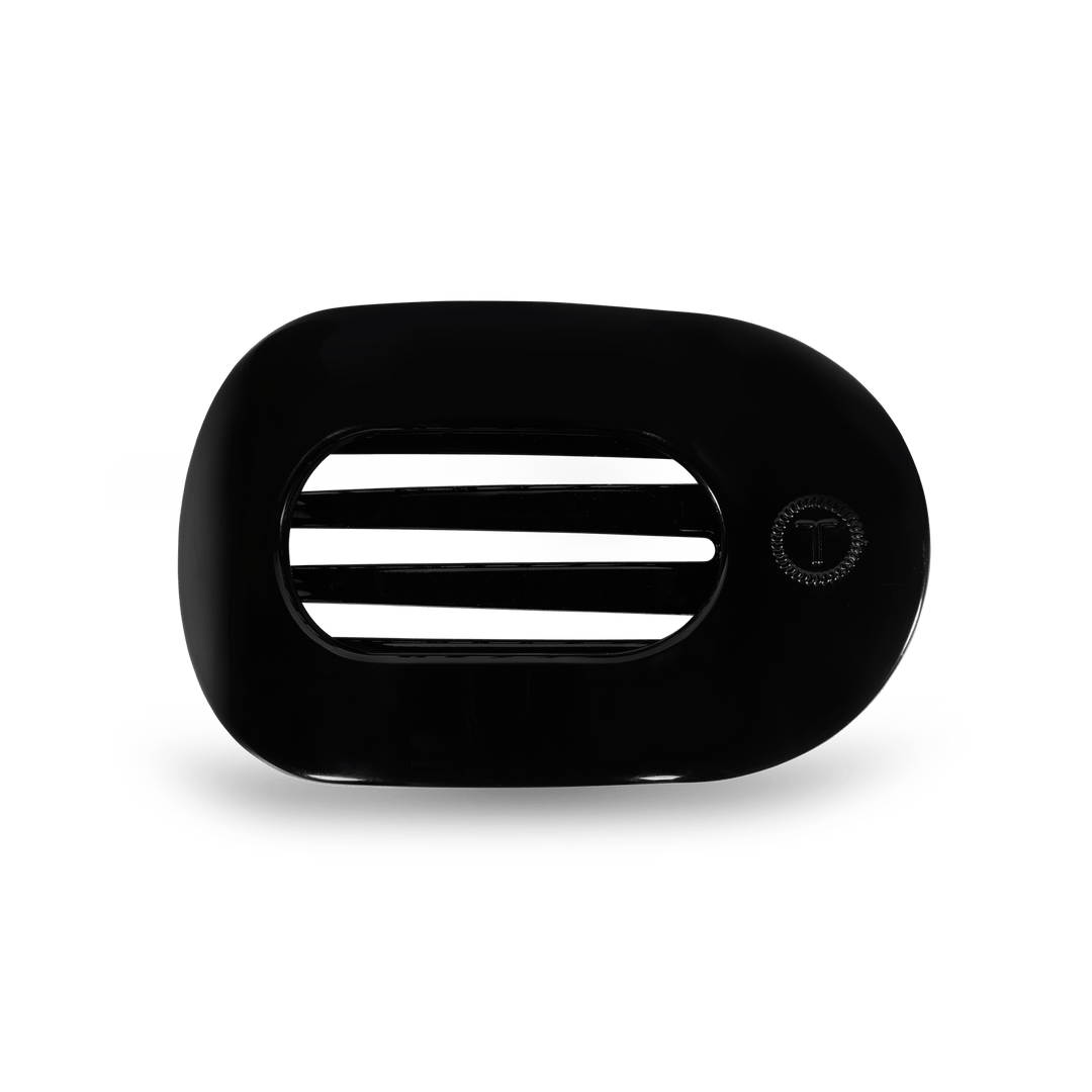 Round Flat Hair Clip | Med. | Jet Black - obligato