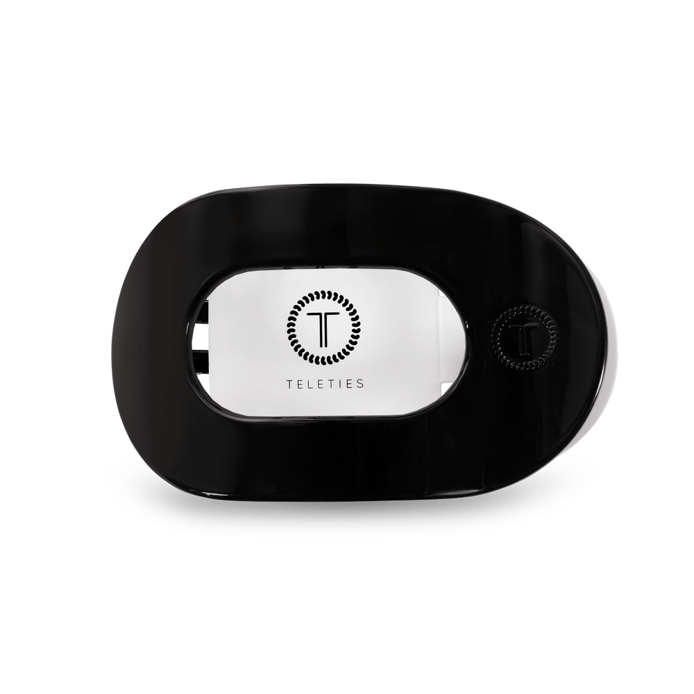 Round Flat Hair Clip | Med. | Jet Black - obligato