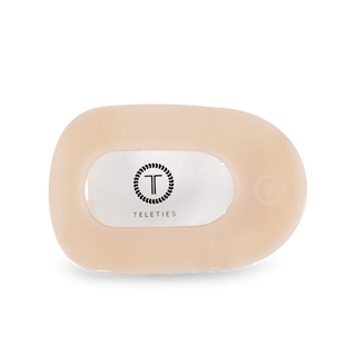 Round Flat Hair Clip | Medium | Almond Beige - obligato