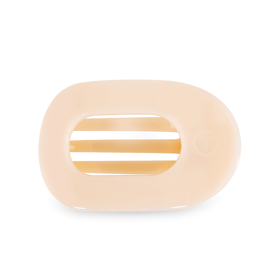 Round Flat Hair Clip | Medium | Almond Beige - obligato