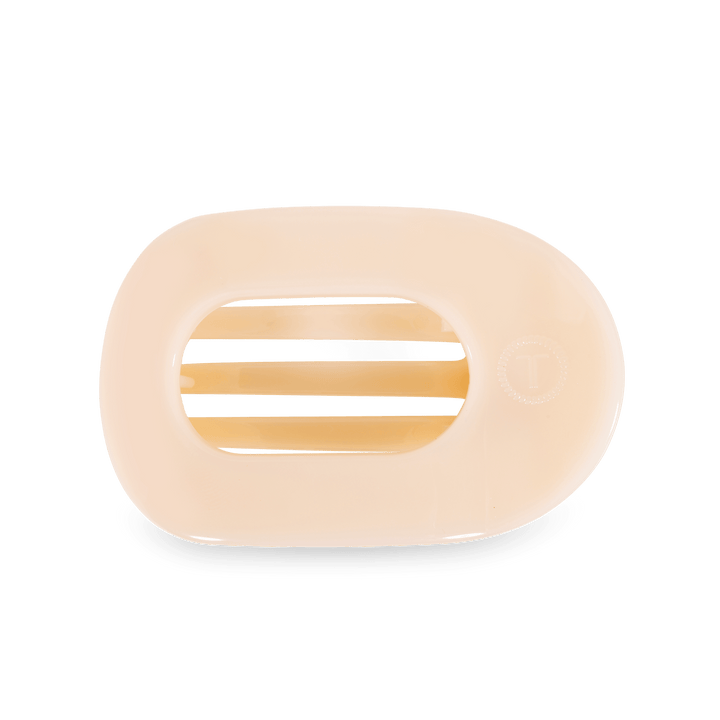 Round Flat Hair Clip | Medium | Almond Beige - obligato