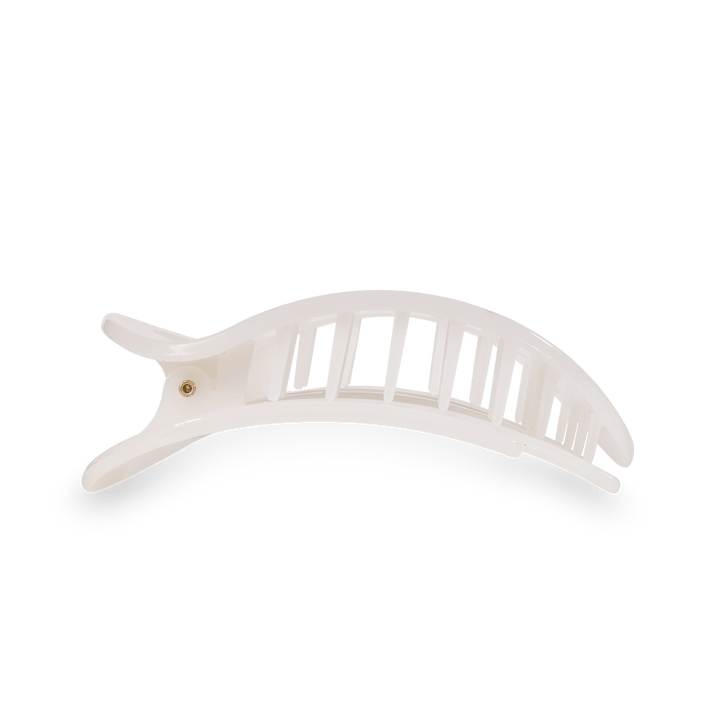 Round Flat Hair Clip | Medium | Coconut White - obligato