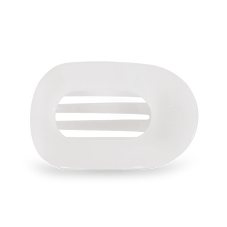 Round Flat Hair Clip | Medium | Coconut White - obligato