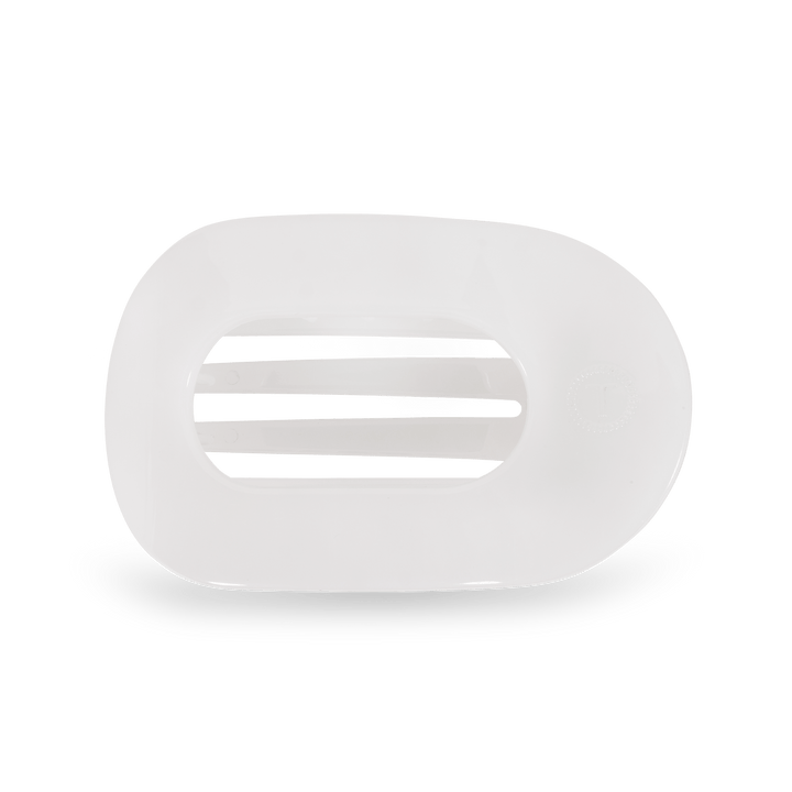 Round Flat Hair Clip | Medium | Coconut White - obligato