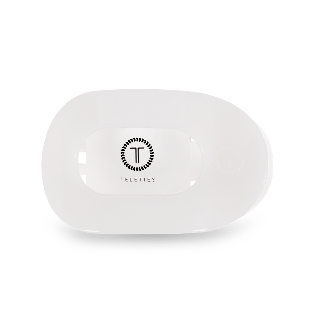 Round Flat Hair Clip | Medium | Coconut White - obligato