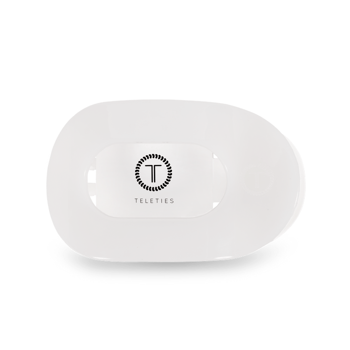 Round Flat Hair Clip | Medium | Coconut White - obligato