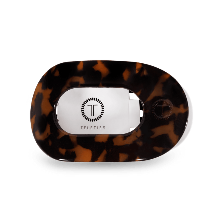 Round Flat Hair Clip | Medium | Tortoise - obligato