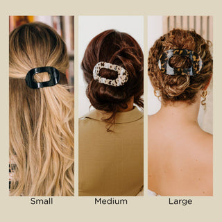 Round Flat Hair Clip | Medium | Tortoise - obligato