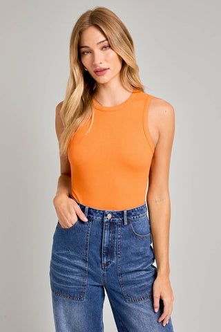 ROUND NECK SLEEVELESS BODYSUIT - obligato