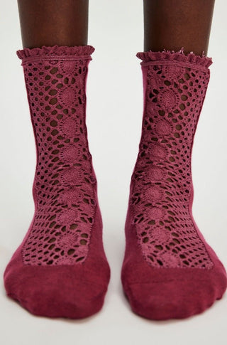 Rubies Crochet Socks - obligato