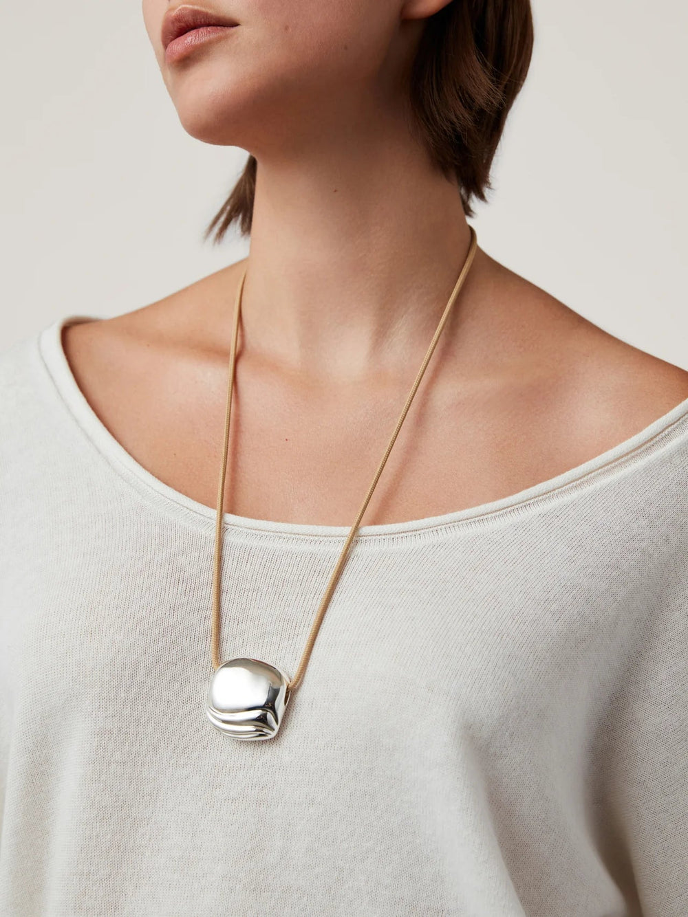 Rue Rope Necklace in Silver - obligato