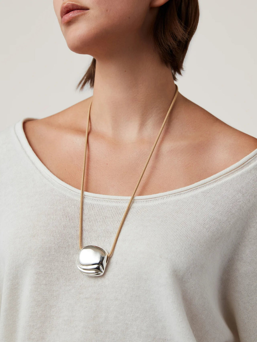 Rue Rope Necklace in Silver - obligato