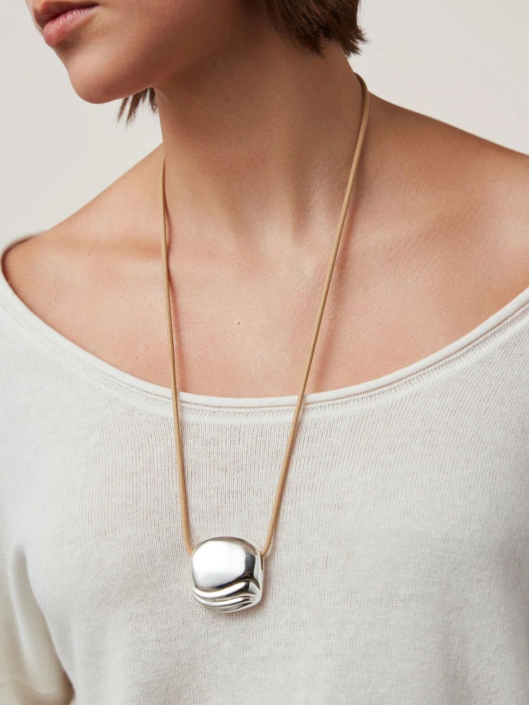Rue Rope Necklace in Silver - obligato
