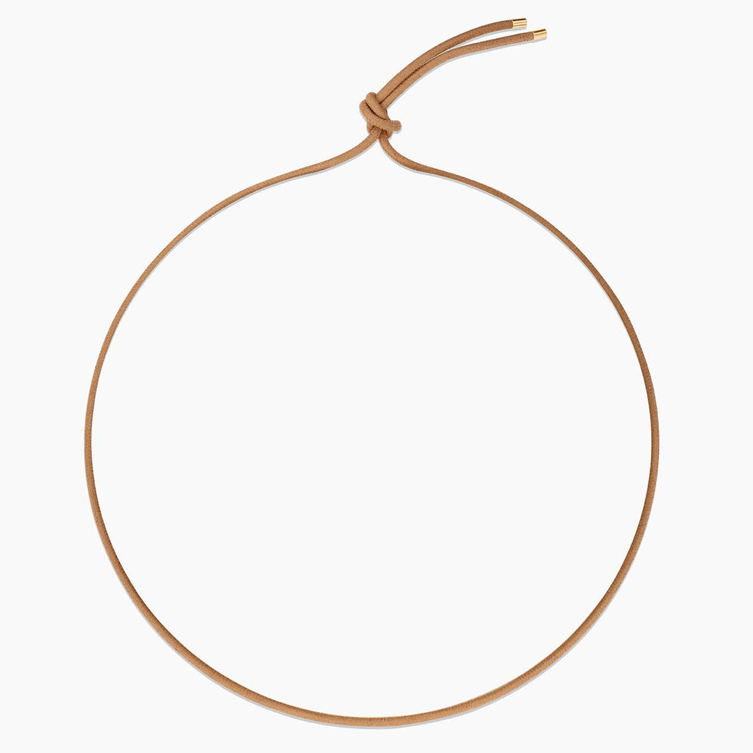 Rya Sand Leather Cord Necklace - obligato
