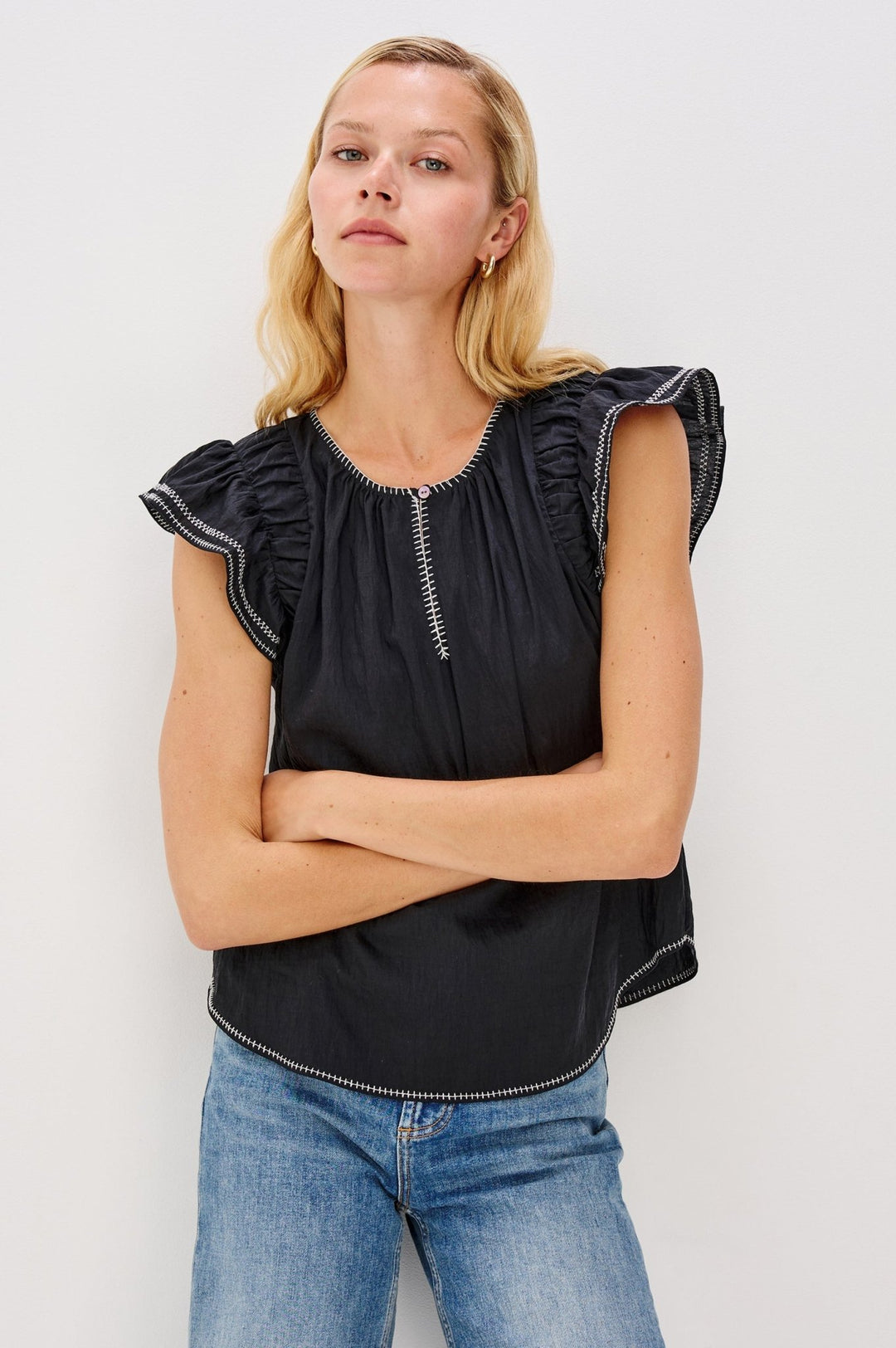 Sable Blouse in Black - obligato