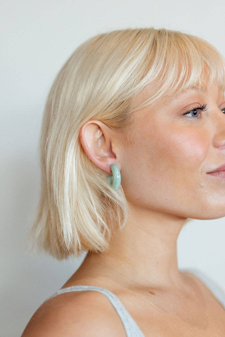 Salma earring: Sage - obligato