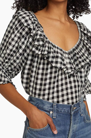 Samara Gingham Top - obligato