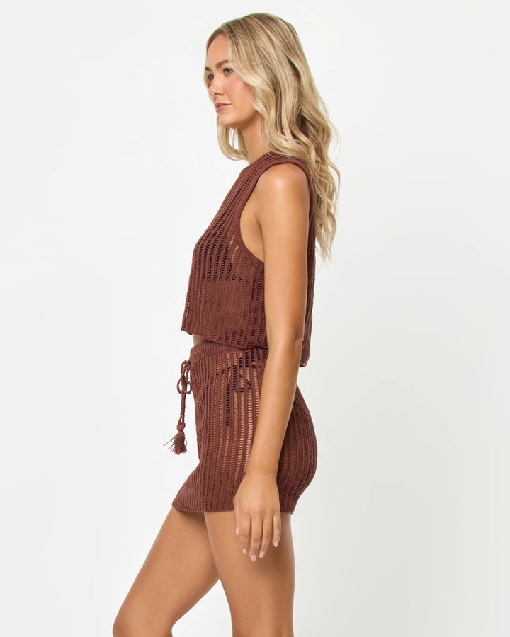 Sander Skirt in Cafe - obligato