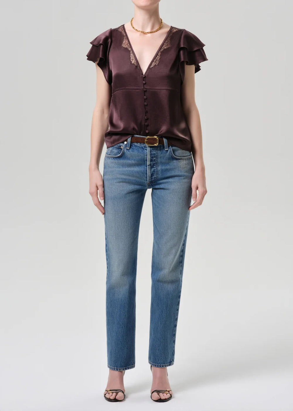 Savannah Cigarette Jean in Patina - obligato