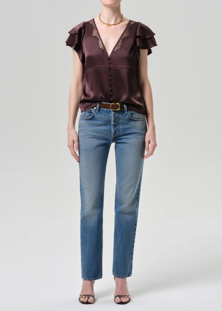 Savannah Cigarette Jean in Patina - obligato