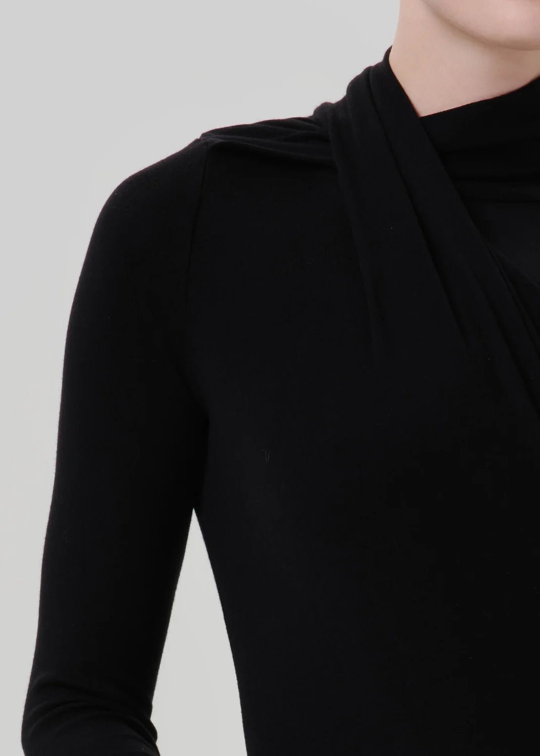 Sculptural Bodysuit In Black - obligato