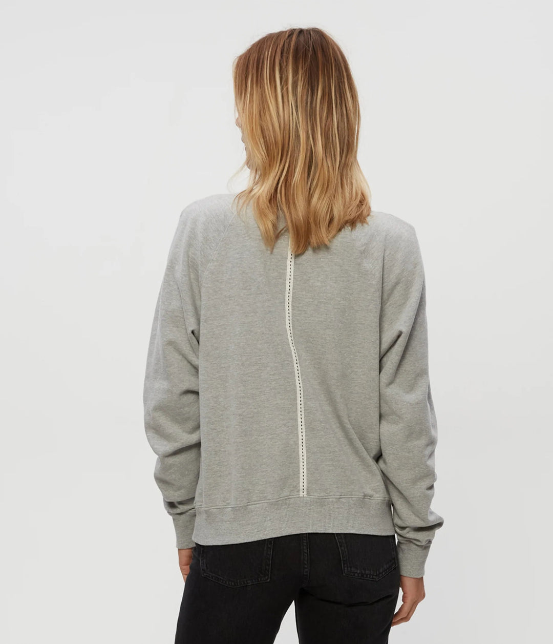 Shayla Raglan Sweatshirt in Heather Grey - obligato