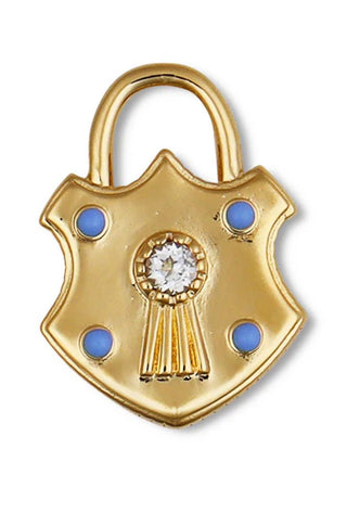 Shield Padlock Charm - obligato