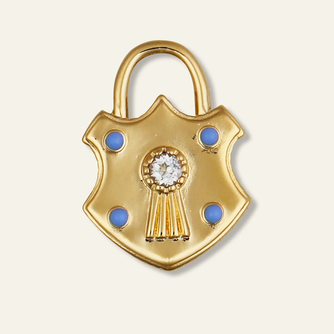 Shield Padlock Charm - obligato
