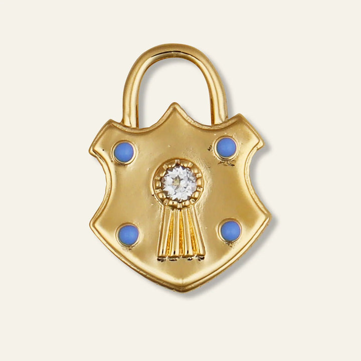 Shield Padlock Charm - obligato