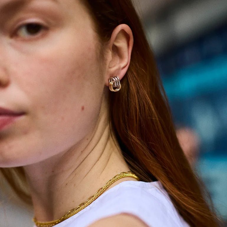 Shilo Gold Silver Earrings - obligato