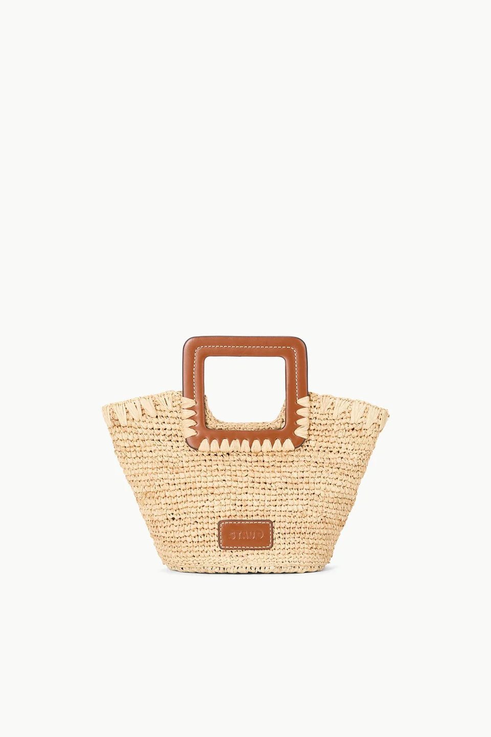 Shirley Raffia Mini Bucket in Natural/Tan - obligato