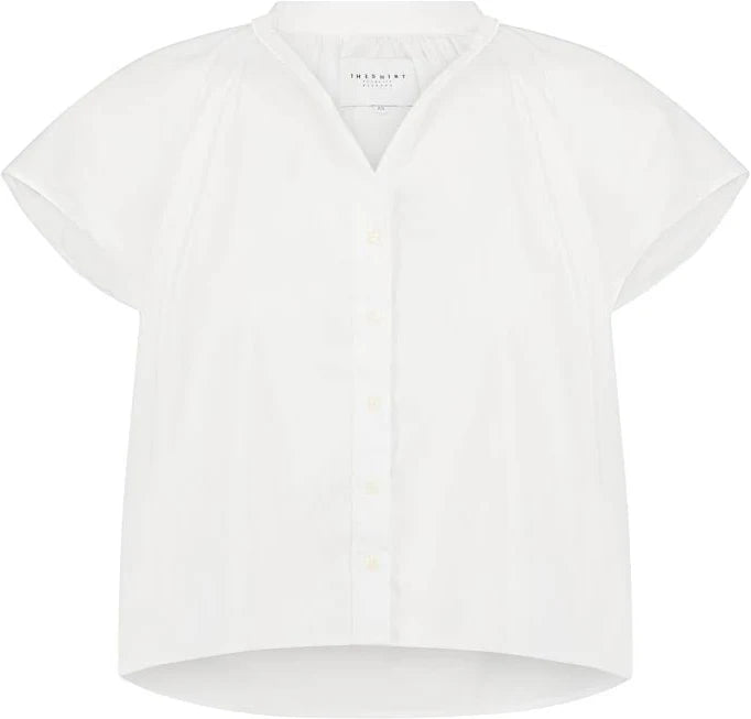The Flutter Shoulder Short Sleeve Shirt