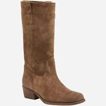 The Romie Boot in Chocolate Suede