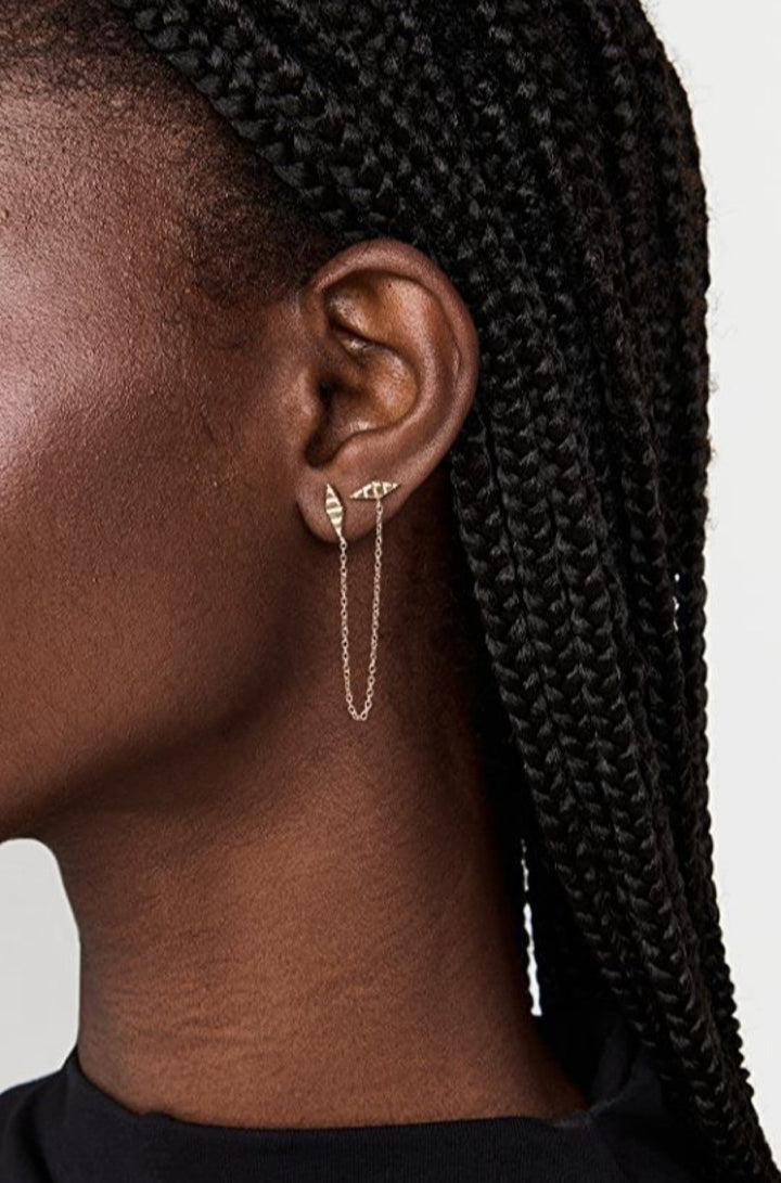 Siggy Earrings 14k Yellow Gold Plated Silver - obligato