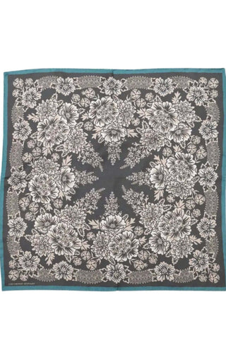 Silk Twill Scarf in Blossom Iron - obligato