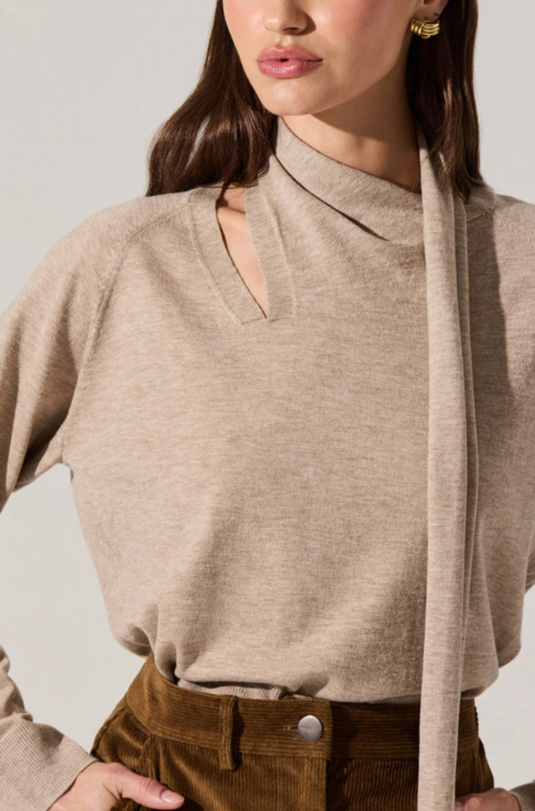 Silvana Sweater in Taupe - obligato