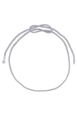 Silver Lurex Necklace Cord - obligato