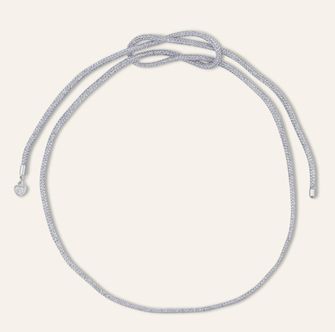 Silver Lurex Necklace Cord - obligato