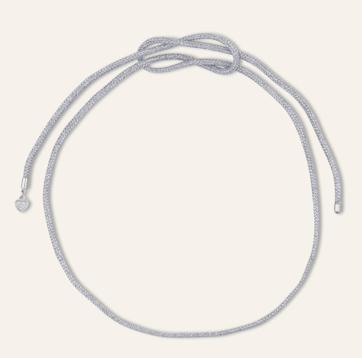 Silver Lurex Necklace Cord - obligato