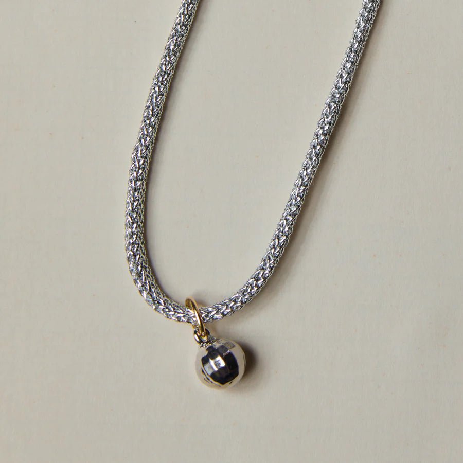 Silver Lurex Necklace Cord - obligato